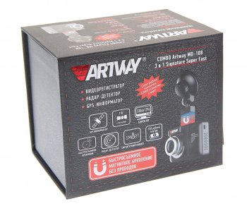 13 499 р. Видеорегистратор с радар-детектором GPS ARTWAY ARTWAY md-108  с доставкой в г. Вологда. Увеличить фотографию 4