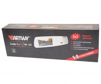 14 799 р. Видеорегистратор с радар-детектором в зеркале GPS ARTWAY ARTWAY md-160  с доставкой в г. Вологда. Увеличить фотографию 5