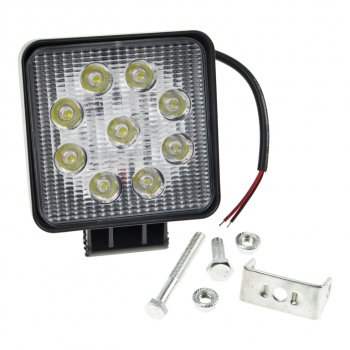 699 р. Фара рабочего света 115мм 27W (рассеянный свет) квадратная MISTAR MISTAR mis-27w flood(sq)  с доставкой в г. Вологда. Увеличить фотографию 2