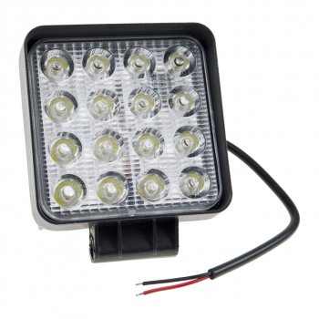 Фара рабочего света 29-48W FLOD 16LED 100х100мм 10-30V MISTAR mis-2948w flood