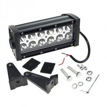 1 839 р. Фара рабочего света 190х80мм A-36W 12LED (сфокусированный свет) MISTAR MISTAR mis-a36w spot  с доставкой в г. Вологда. Увеличить фотографию 2