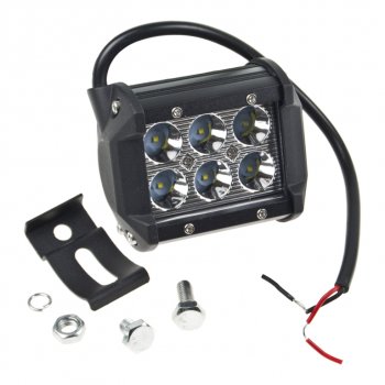 879 р. Фара рабочего света 97х75мм C-18W 6LED (сфокусированный свет) MISTAR MISTAR mis-c18w spot  с доставкой в г. Вологда. Увеличить фотографию 2