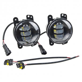 2 469 р. Фара дополнительная 90мм 12V светодиодная White (комплект) MISTAR MISTAR mis-un30w  с доставкой в г. Вологда. Увеличить фотографию 2