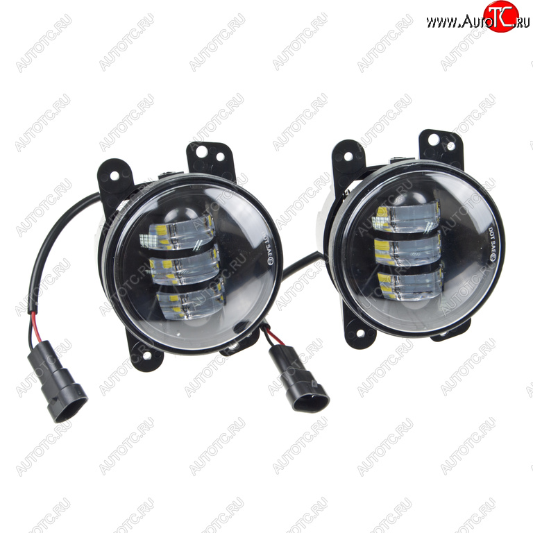2 469 р. Фара дополнительная 90мм 12V светодиодная White (комплект) MISTAR MISTAR mis-un30w  с доставкой в г. Вологда