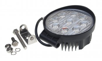Фара рабочего света круглая 125x110x50мм 27Вт (9 светодиодов) IP68 Standart Flood LUMEN LUMEN mlp-ste27wr1261f