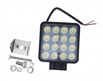 1 669 р. Фара рабочего света 127x110x68мм 48Вт (16 светодиодов) IP68 Standart Flood LUMEN LUMEN mlp-ste48ws1258f  с доставкой в г. Вологда. Увеличить фотографию 2