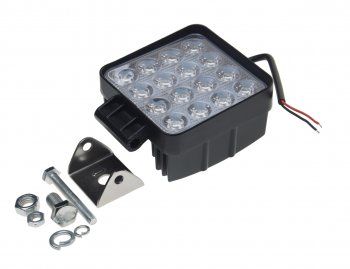 Фара рабочего света 127x110x68мм 48Вт (16 светодиодов) IP68 Standart Flood LUMEN LUMEN mlp-ste48ws1258f