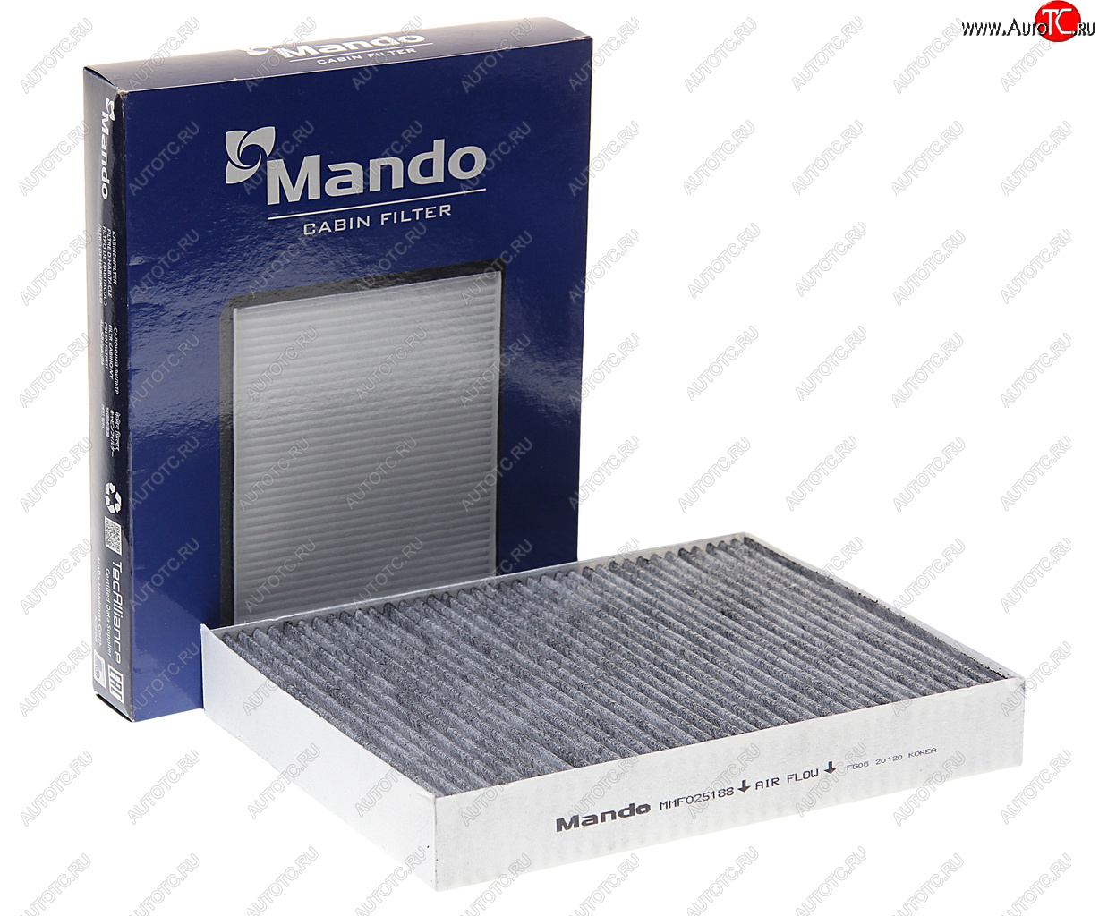 969 р. Фильтр воздушный салона VW Touareg (11-) угольный MANDO MANDO mmf025188 MANDO mmf025188  с доставкой в г. Вологда