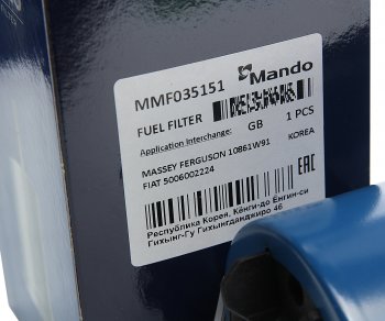 1 489 р. Фильтр топливный LIEBHERR KOBELCO NEW HOLLAND (дв.CUMMINS) MANDO MANDO mmf035151  с доставкой в г. Вологда. Увеличить фотографию 3