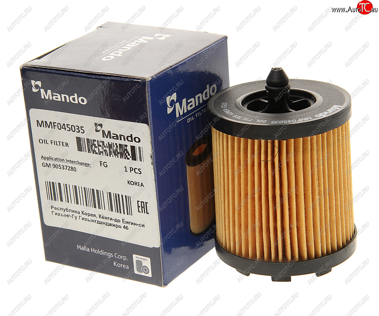 251 р. Фильтр масляный CHEVROLET Captiva (12-) (2.4) (картридж) MANDO MANDO mmf045035  с доставкой в г. Вологда