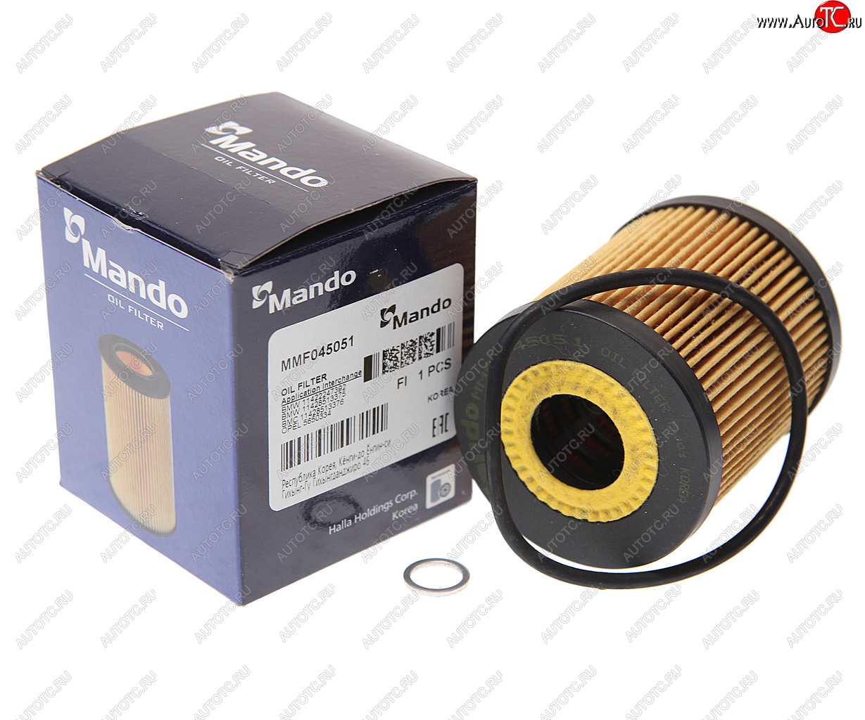 285 р. Фильтр масляный BMW 3 (E46),5 (E39),7 (E38),X5 (E53) LAND ROVER Range Rover 3 (02-) (DTDI) MANDO MANDO mmf045051  с доставкой в г. Вологда