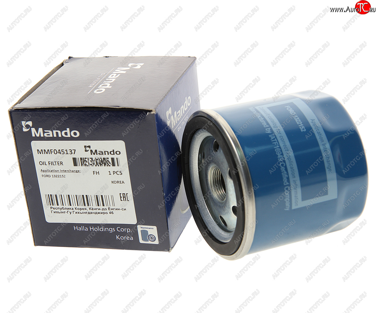 449 р. Фильтр масляный FORD Focus (98-04),Transit (-00) (D/TDI) MANDO MANDO mmf045137 MANDO mmf045137  с доставкой в г. Вологда