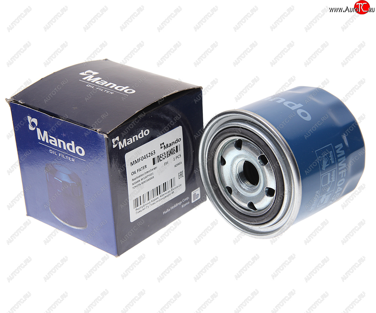 949 р. Фильтр масляный TOYOTA Avensis (97-03-),Rav 4 (01-),Corolla (97-02) (D) MANDO MANDO mmf045263 MANDO mmf045263  с доставкой в г. Вологда