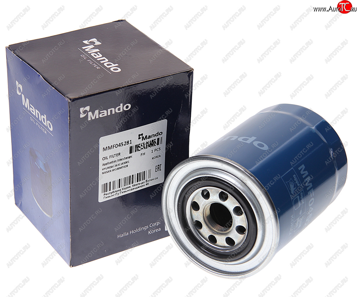 1 489 р. Фильтр масляный MITSUBISHI Pajero (94-) (2.8 TD3.2 D) MANDO MANDO mmf045281  с доставкой в г. Вологда