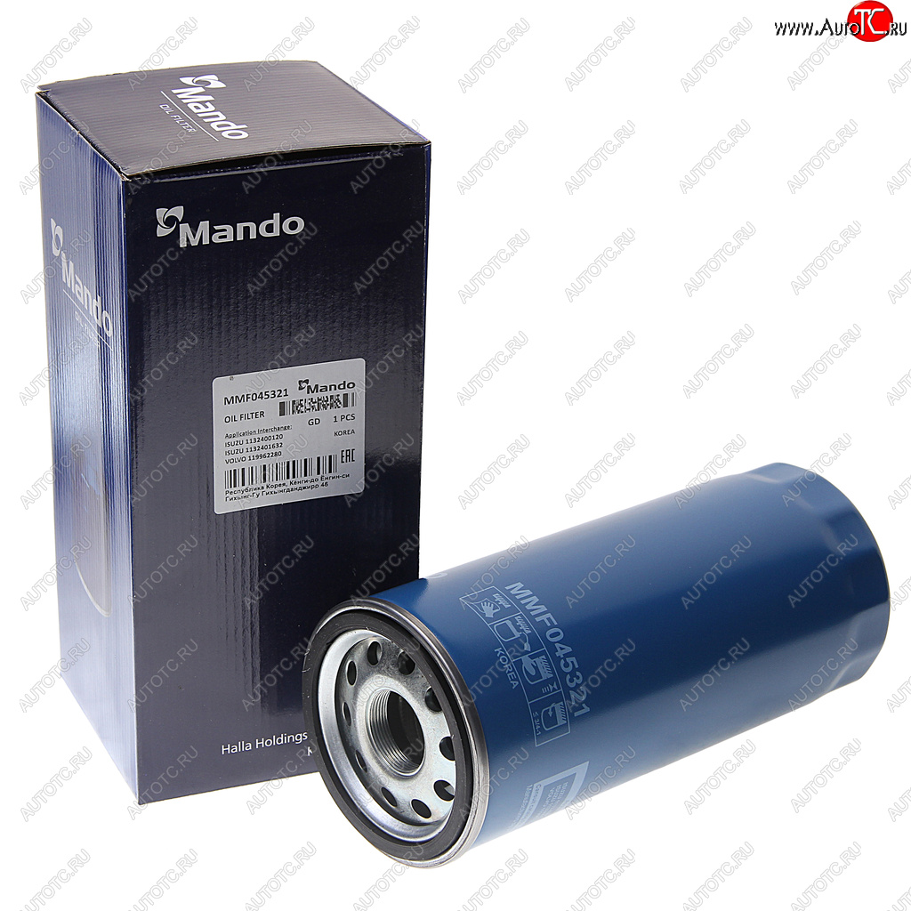 1 199 р. Фильтр масляный VOLVO 6FL,7FL,10FL,12F,12FH,12FL,16FL MANDO MANDO mmf045321  с доставкой в г. Вологда