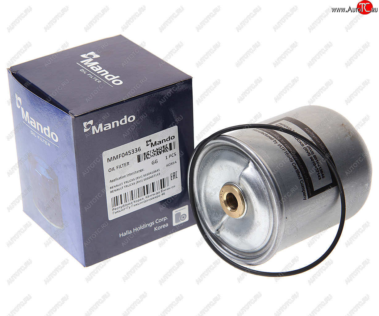 1 089 р. Фильтр масляный RENAULT Magnum,Premium центрифуга (втулки 10мм,13мм) MANDO MANDO mmf045336  с доставкой в г. Вологда
