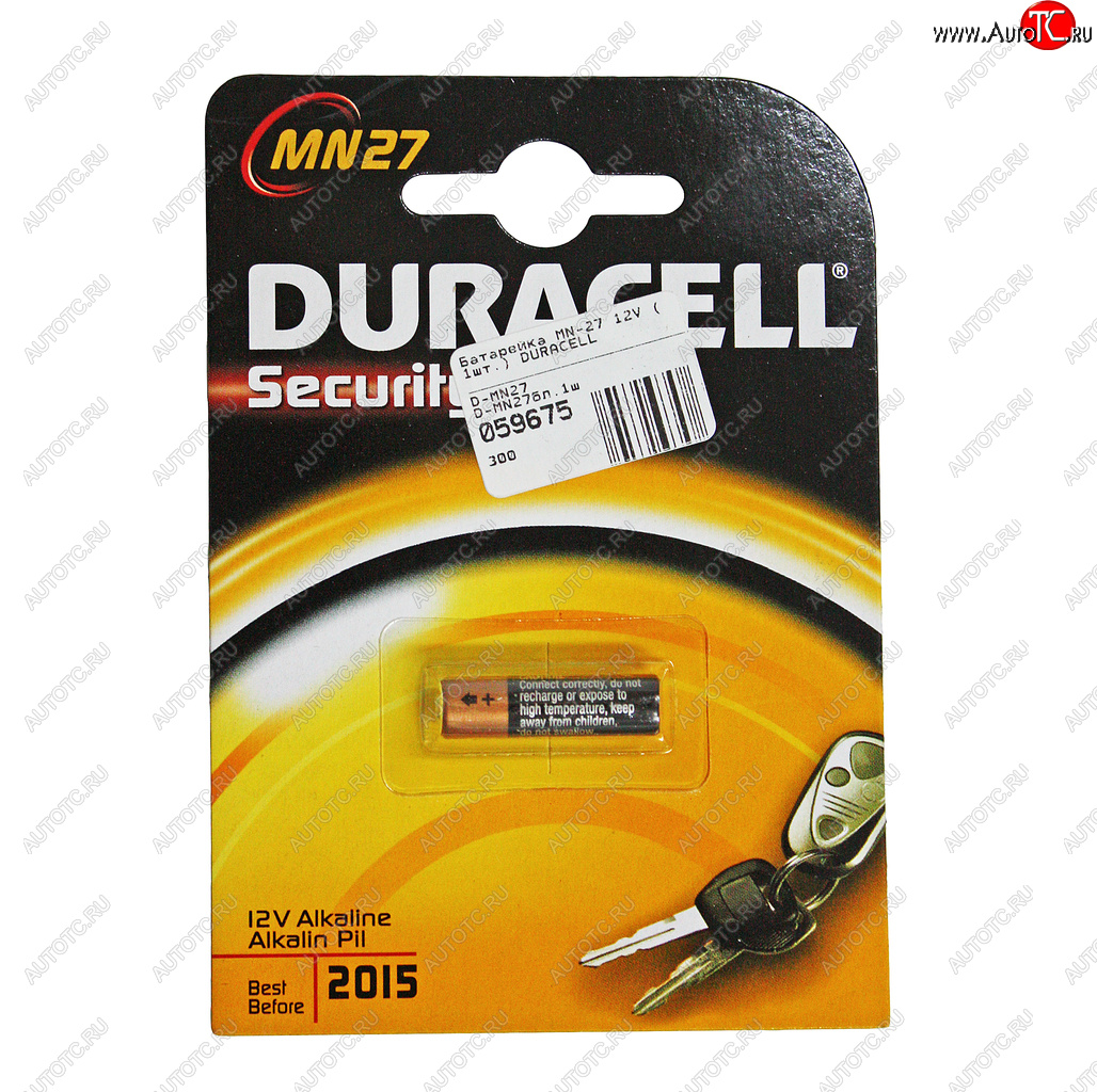 519 р. Батарейка A27 MN27 12V (пульт сигнализации) блистер 1шт. Alkaline Security DURACELL DURACELL mn27-1bl  с доставкой в г. Вологда
