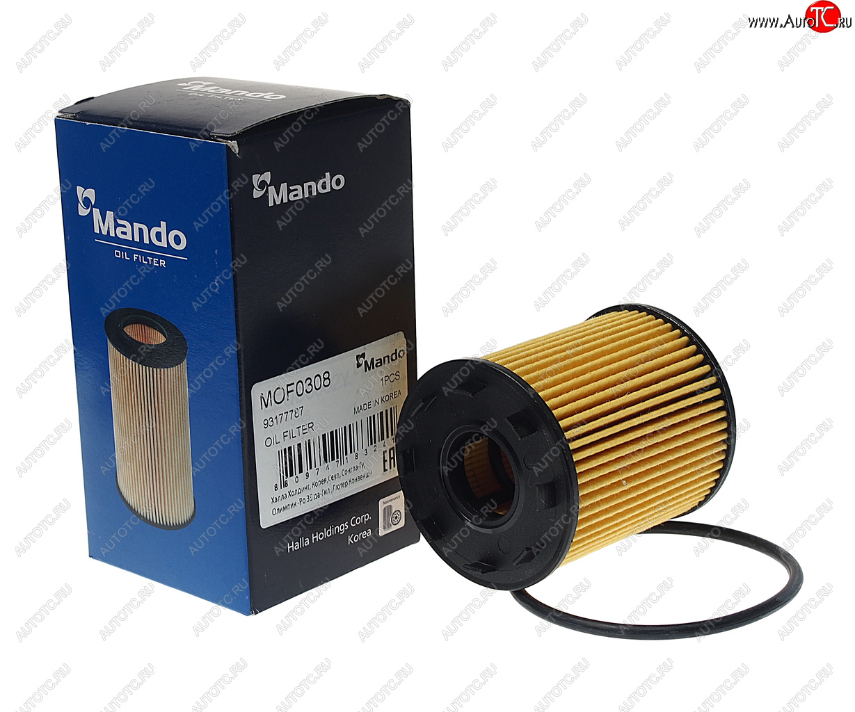 268 р. Фильтр масляный OPEL Astra H,Agila,Meriva,Corsa (03-) (D/1.3 CDTI) MANDO MANDO mof0308 MANDO mof0308  с доставкой в г. Вологда