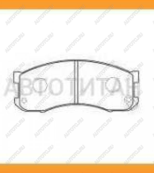 829 р. Колодки тормозные дисковые передние (4шт.) MANDO Mazda 626 GD седан (1987-1992)  с доставкой в г. Вологда