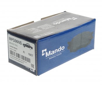 879 р. Колодки тормозные передние (4шт.) MANDO Daewoo Nexia дорестайлинг (1995-2008)  с доставкой в г. Вологда. Увеличить фотографию 2