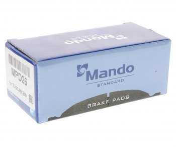959 р. Колодки тормозные задние (4шт.) MANDO Chevrolet Evanda (2004-2006)  с доставкой в г. Вологда. Увеличить фотографию 3