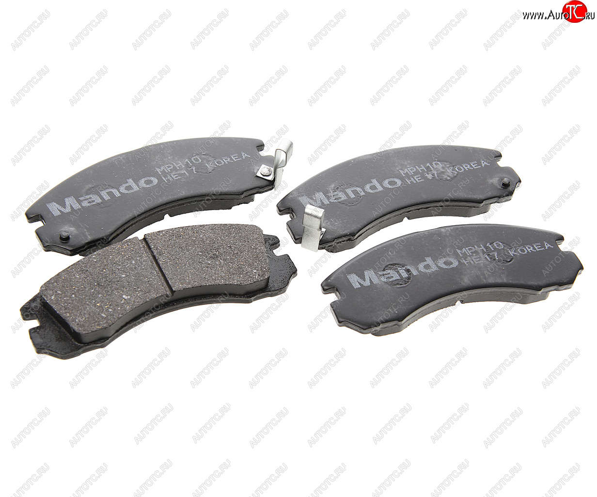 1 399 р. Колодки тормозные передние (4шт.) MANDO Mitsubishi Outlander CU (2003-2009)  с доставкой в г. Вологда