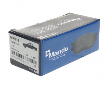 419 р. Колодки тормозные передние (4шт.) MANDO Hyundai Atos MX рестайлинг (2004-2007)  с доставкой в г. Вологда. Увеличить фотографию 2