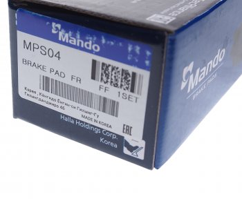 929 р. Колодки тормозные передние (4шт.) MANDO Nissan Almera Classic седан B10 (2006-2013)  с доставкой в г. Вологда. Увеличить фотографию 3