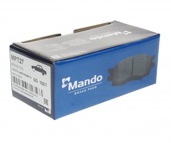 1 059 р. Колодки тормозные задние (4шт.) MANDO  Toyota Land Cruiser ( 80,  90,  100) (1989-2007) дорестайлинг, 1-ый рестайлинг, 2-ой рестайлинг  с доставкой в г. Вологда. Увеличить фотографию 2