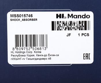 3 679 р. Амортизатор SUZUKI Liana (01-08) передний правый газовый MANDO MANDO mss015746  с доставкой в г. Вологда. Увеличить фотографию 4