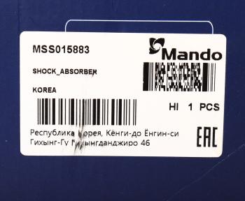 3 399 р. Амортизатор TOYOTA Corolla (E110) передний правый газовый MANDO MANDO mss015883 MANDO mss015883  с доставкой в г. Вологда. Увеличить фотографию 4