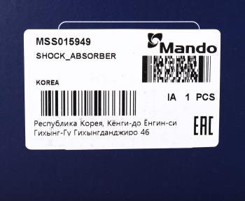 8 999 р. Амортизатор TOYOTA Previa передний левый газовый MANDO MANDO mss015949 MANDO mss015949  с доставкой в г. Вологда. Увеличить фотографию 3