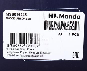 11 549 р. Амортизатор HONDA CR-V (05-) передний левый газовый MANDO MANDO mss016248 MANDO mss016248  с доставкой в г. Вологда. Увеличить фотографию 3