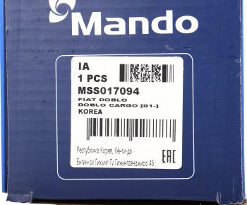 2 899 р. Амортизатор FIAT Doblo (01-) задний левый/правый газовый MANDO MANDO mss017094 MANDO mss017094  с доставкой в г. Вологда. Увеличить фотографию 4