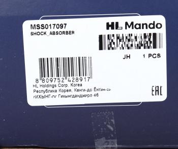 4 299 р. Амортизатор BMW 5 (E60) задний левый/правый газовый MANDO MANDO mss017097 MANDO mss017097  с доставкой в г. Вологда. Увеличить фотографию 4