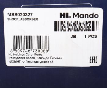 6 599 р. Амортизатор MITSUBISHI Lancer 10 (CY2A,CY4A) (07-) передний правый газовый MANDO MANDO mss020327  с доставкой в г. Вологда. Увеличить фотографию 4