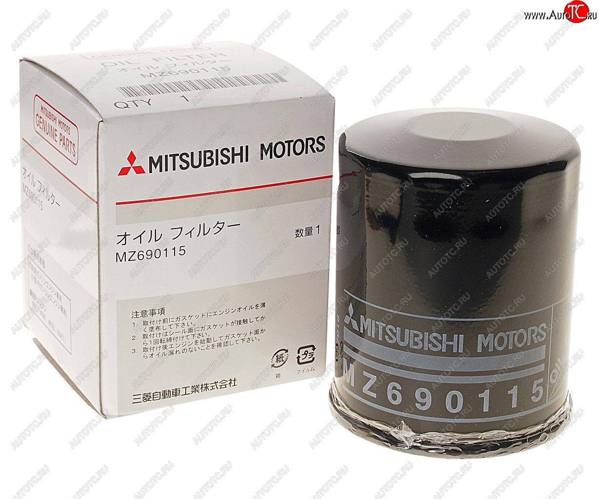 1 229 р. Фильтр масляный MITSUBISHI OE MITSUBISHI mz690115  с доставкой в г. Вологда