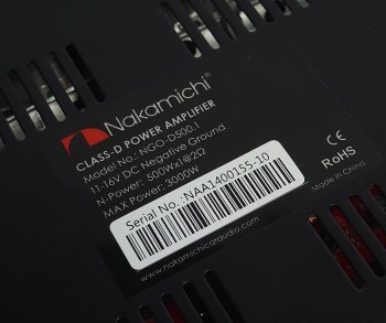 5 299 р. Усилитель автомобильный 1х500Вт NAKAMICHI NAKAMICHI nak-ngo-d500.1  с доставкой в г. Вологда. Увеличить фотографию 6