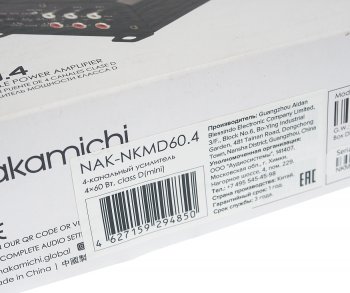 7 899 р. Усилитель автомобильный 4х60Вт NAKAMICHI NAKAMICHI nak-nkmd60.4 NAKAMICHI nak-nkmd60.4  с доставкой в г. Вологда. Увеличить фотографию 5
