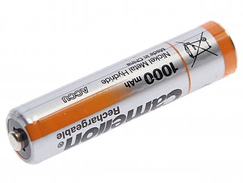 193 р. Батарейка AAA HR03 1.2V аккумулятор Ni-MH 1000mAh блистер 2шт. (цена за 1шт.) CAMELION CAMELION nh-aaa1000bp2  с доставкой в г. Вологда. Увеличить фотографию 2