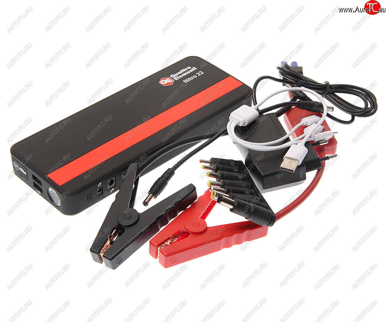 12 749 р. Устройство пусковое 12V 700A 22000мА/ч (power bank) QUATTRO ELEMENTI QUATTRO ELEMENTI nitro 22 QUATTRO ELEMENTI nitro 22  с доставкой в г. Вологда