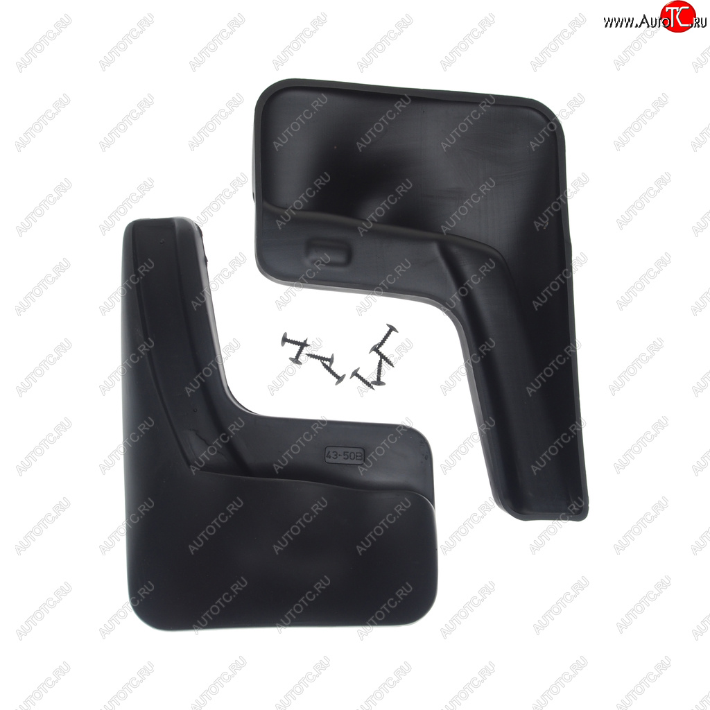 1 069 р. Брызговик KIA Rio седан (11-15) задний комплект 2шт. NORPLAST NORPLAST npl-br-43-50b  с доставкой в г. Вологда