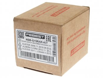 1 579 р. Втулка амортизатора NISSAN Almera (G15RA) (12-) (1.6) заднего комплект FEBEST FEBEST nsb-g15rar-kit  с доставкой в г. Вологда. Увеличить фотографию 2