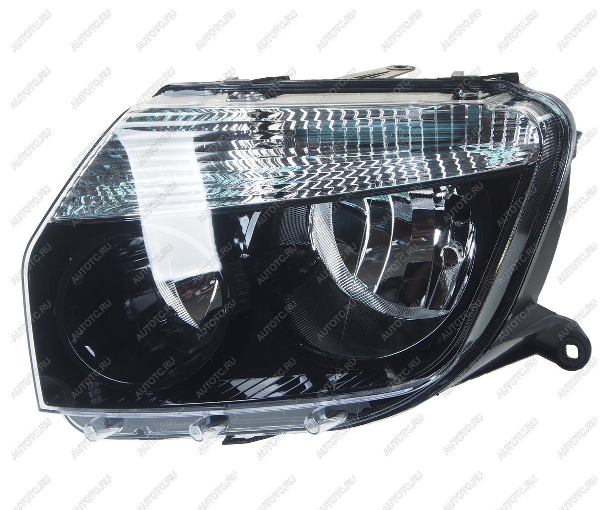 5 899 р. Фара RENAULT Duster (10-) левая (черная) NSP NSP nsp07260609877r  с доставкой в г. Вологда