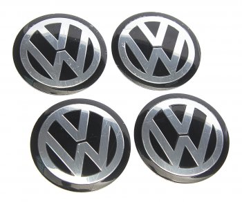 Эмблема диска колесного VOLKSWAGEN чер. (6см) металл комплект 4шт. MASHINOKOM MASHINOKOM nzd6 039