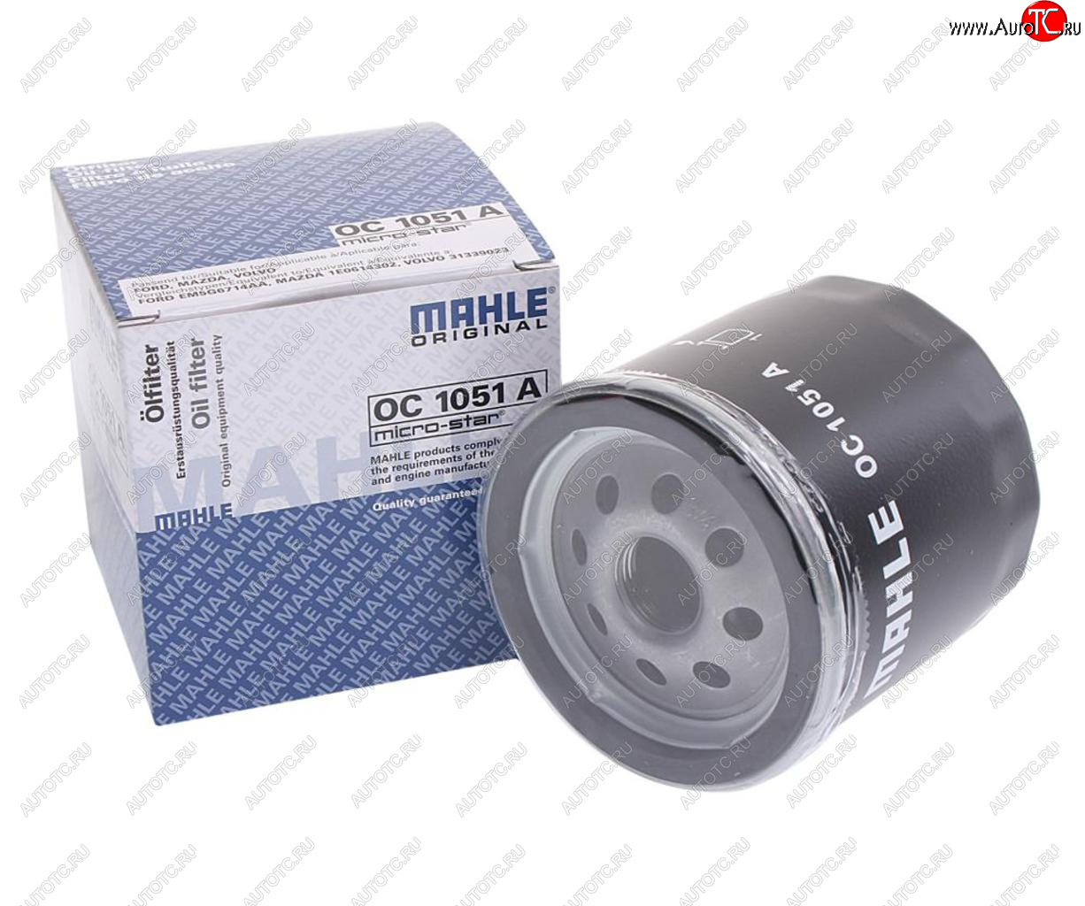839 р. Фильтр масляный FORD Focus,Fiesta,Mondeo (1.21.41.6) MAHLE MAHLE oc1051a  с доставкой в г. Вологда