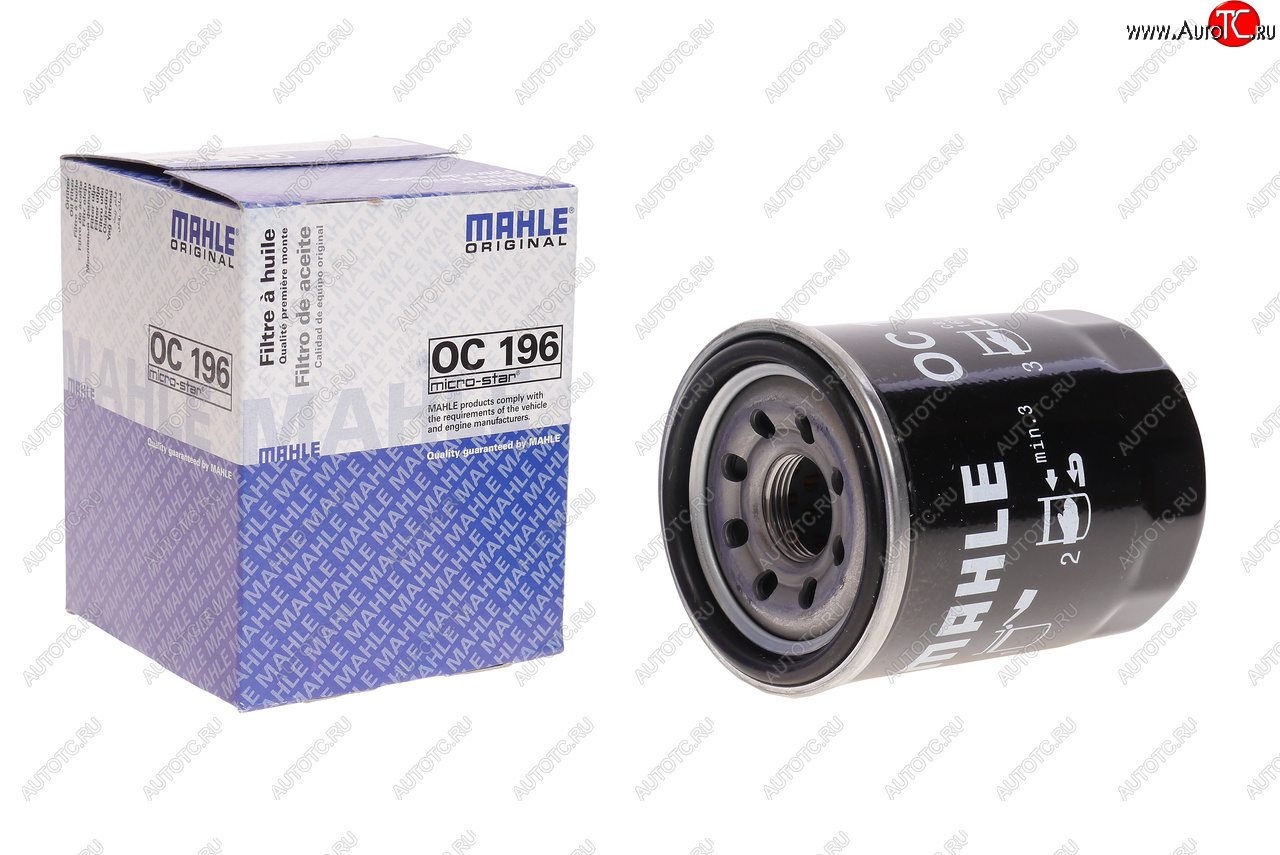 479 р. Фильтр масляный MITSUBISHI Lancer 10 (09-) (1.8) MAHLE MAHLE oc196  с доставкой в г. Вологда