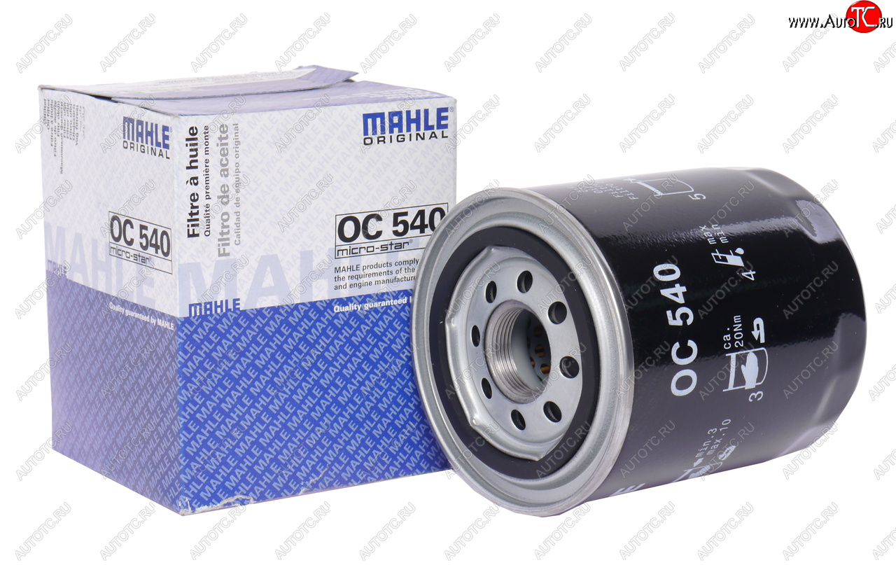 1 699 р. Фильтр масляный HYUNDAI Porter (D4BF),Porter 2 (D4CB),HD35 (D4BB) KIA Bongo (замена на OC540A) MAHLE MAHLE oc540  с доставкой в г. Вологда
