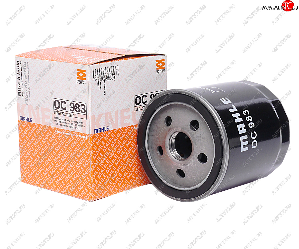 629 р. Фильтр масляный ALFA ROMEO 166 (98-07) (2.0) FIAT Punto (93-03) (1.9 DS1.9 JTD1.11.2-1.6) MAHLE MAHLE oc983  с доставкой в г. Вологда