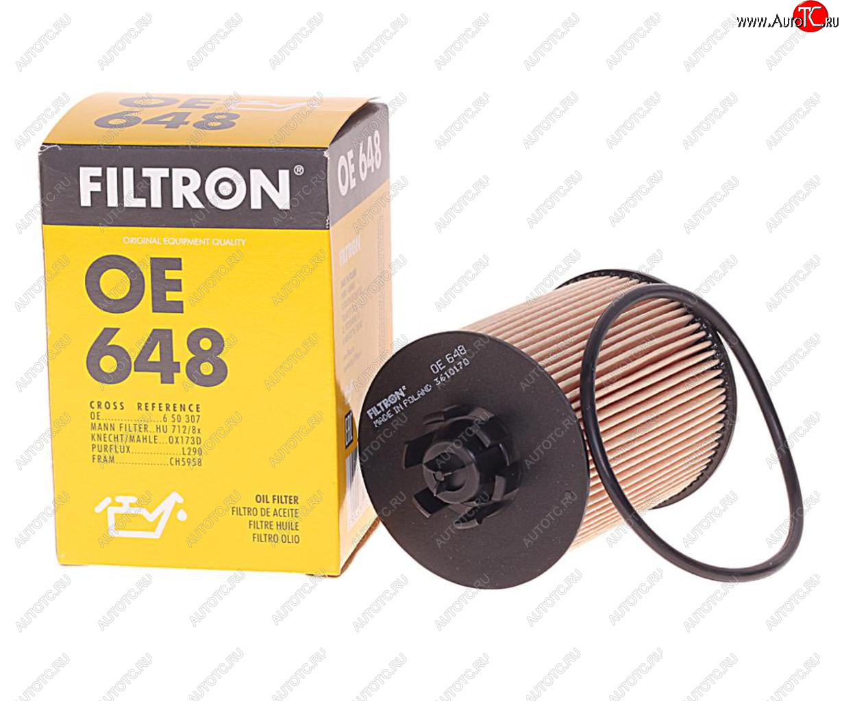 299 р. Фильтр масляный OPEL Agila A (00-08),Astra H (04-),Corsa C (00-06) FILTRON FILTRON oe648  с доставкой в г. Вологда